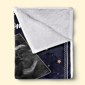 Couverture personnalisée avec photo « Tenez-moi près de vous » – Couverture personnalisée pour la famille – Cadeau de naissance, cadeau pour la première maman