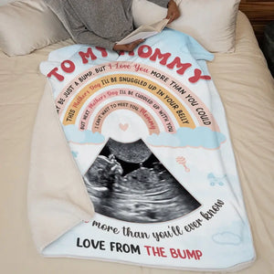 Photo personnalisée « Je ne suis peut-être qu'une bosse » - Couverture personnalisée pour la famille - Cadeau pour la fête des mères, la baby shower, la première maman