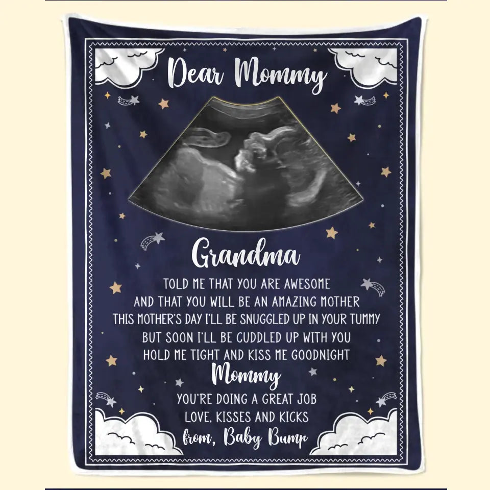 Couverture personnalisée avec photo « Tenez-moi près de vous » – Couverture personnalisée pour la famille – Cadeau de naissance, cadeau pour la première maman