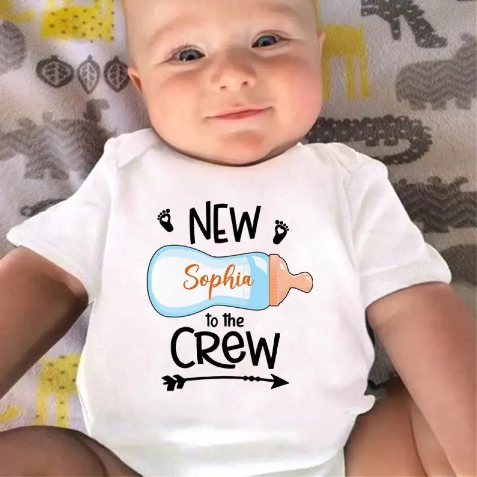 Nouveau membre de l'équipe - Body bébé personnalisé pour toute la famille - Cadeau de baby shower, cadeau pour la première maman