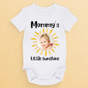 Photo personnalisée Petit Soleil - Body bébé personnalisé pour toute la famille - Cadeau de naissance, cadeau pour la première maman