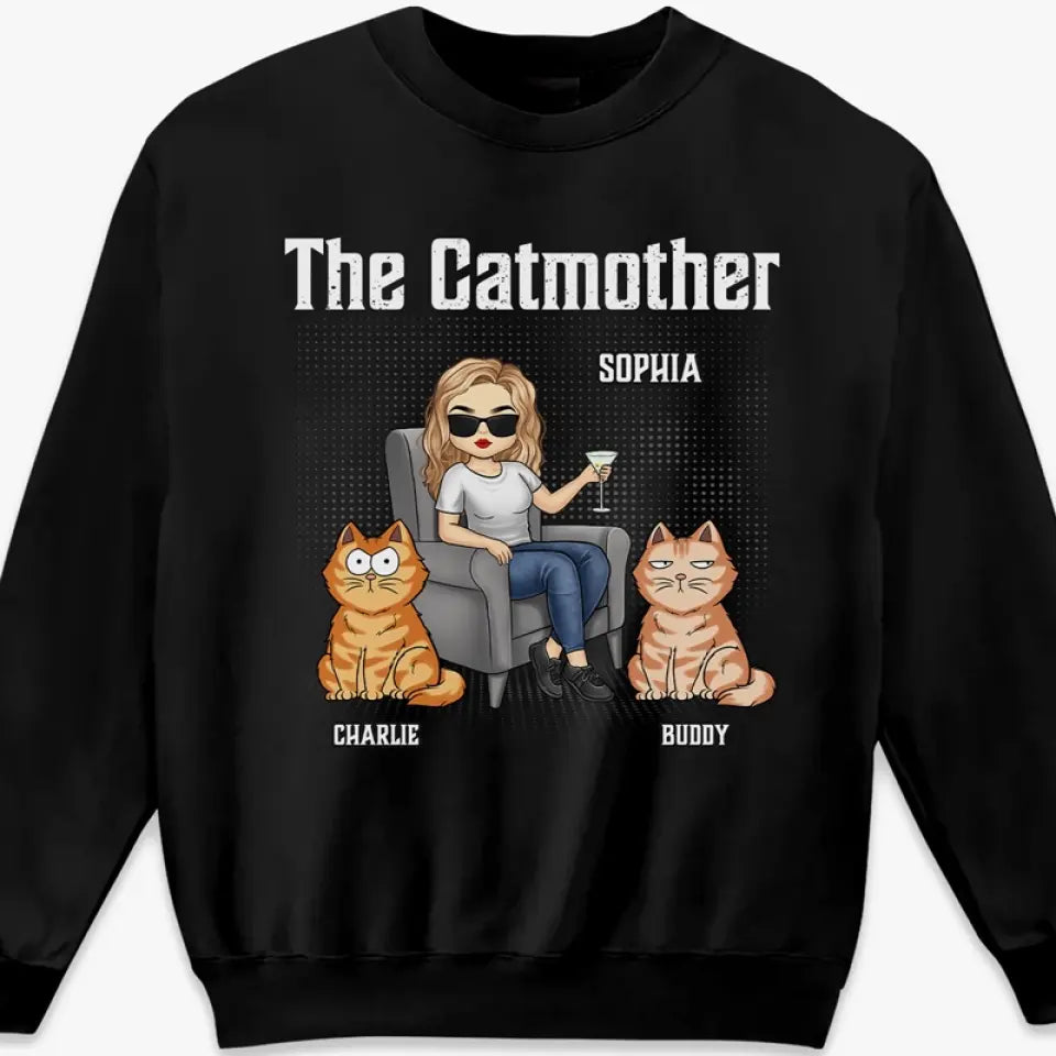 Meilleure maman du monde - T-shirt, sweat à capuche et sweat-shirt unisexe personnalisé pour chien et chat - Cadeau pour propriétaires et amoureux des animaux