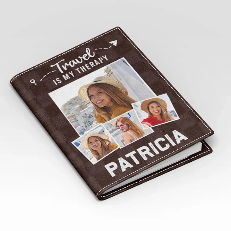 Photo personnalisée : Collectionnez des moments, pas des objets ! Étui de passeport personnalisé, porte-passeport, cadeau de vacances, cadeau pour les amoureux du voyage d'aventure.