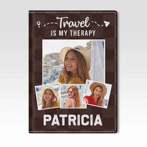 Photo personnalisée : Collectionnez des moments, pas des objets ! Étui de passeport personnalisé, porte-passeport, cadeau de vacances, cadeau pour les amoureux du voyage d'aventure.