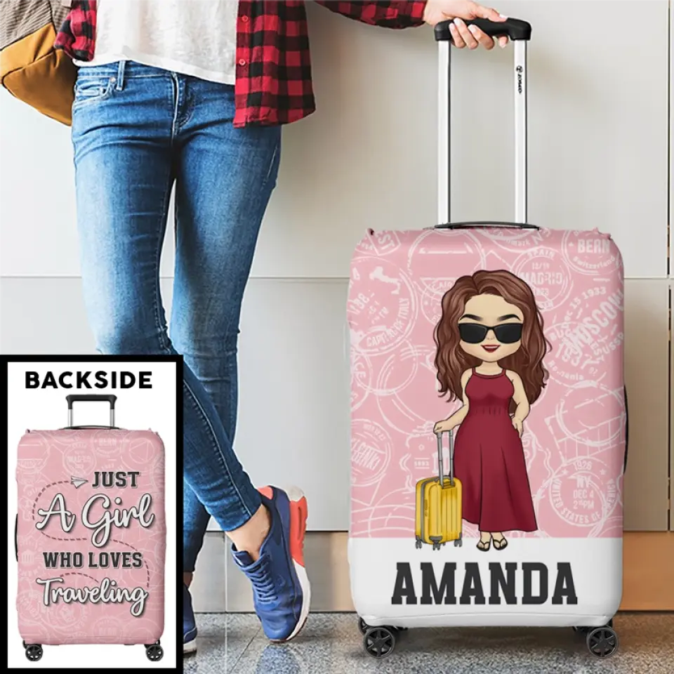 Alors l'aventure commence - Housse de bagage personnalisée pour voyage - Cadeau de vacances, cadeau pour les amateurs de voyages d'aventure