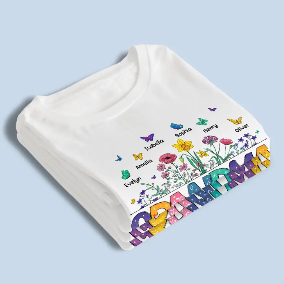 Fleurs s'épanouissent dans le jardin de l'amour - T-shirt unisexe personnalisé, sweat à capuche, sweat-shirt - Fête des Mères, cadeau pour maman, grand-mère