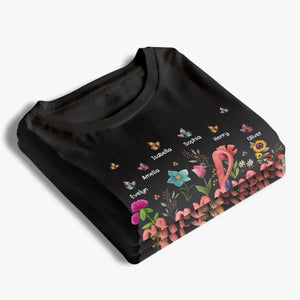 Fleurs épanouies dans le jardin de l'amour - T-shirt unisexe personnalisé, sweat à capuche, sweat-shirt - Fête des Mères, cadeau pour maman, grand-mère