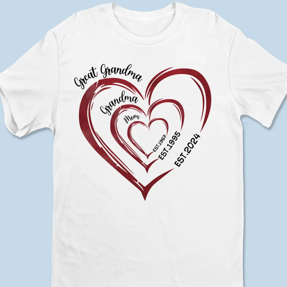 Le voyage remarquable de grand-mère - T-shirt unisexe personnalisé, sweat à capuche, sweat-shirt - Fête des Mères, cadeau pour maman, grand-mère