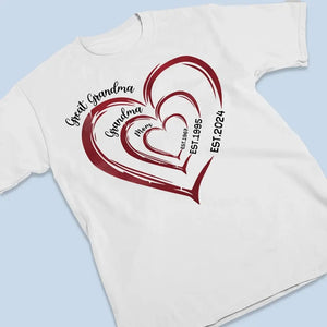 Le voyage remarquable de grand-mère - T-shirt unisexe personnalisé, sweat à capuche, sweat-shirt - Fête des Mères, cadeau pour maman, grand-mère