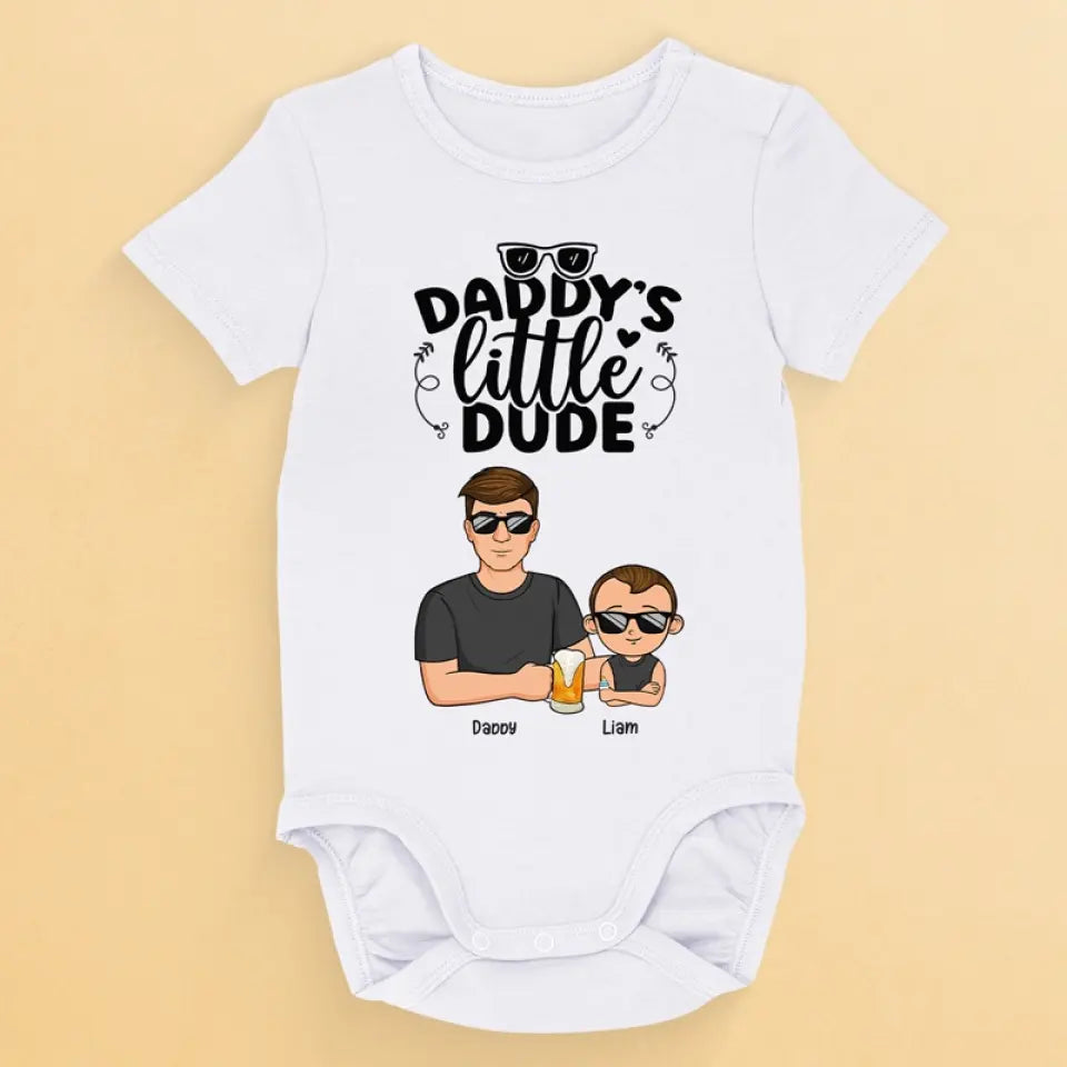 Le petit papa de papa - Body bébé personnalisé pour toute la famille - Cadeau de naissance, cadeau pour le premier papa