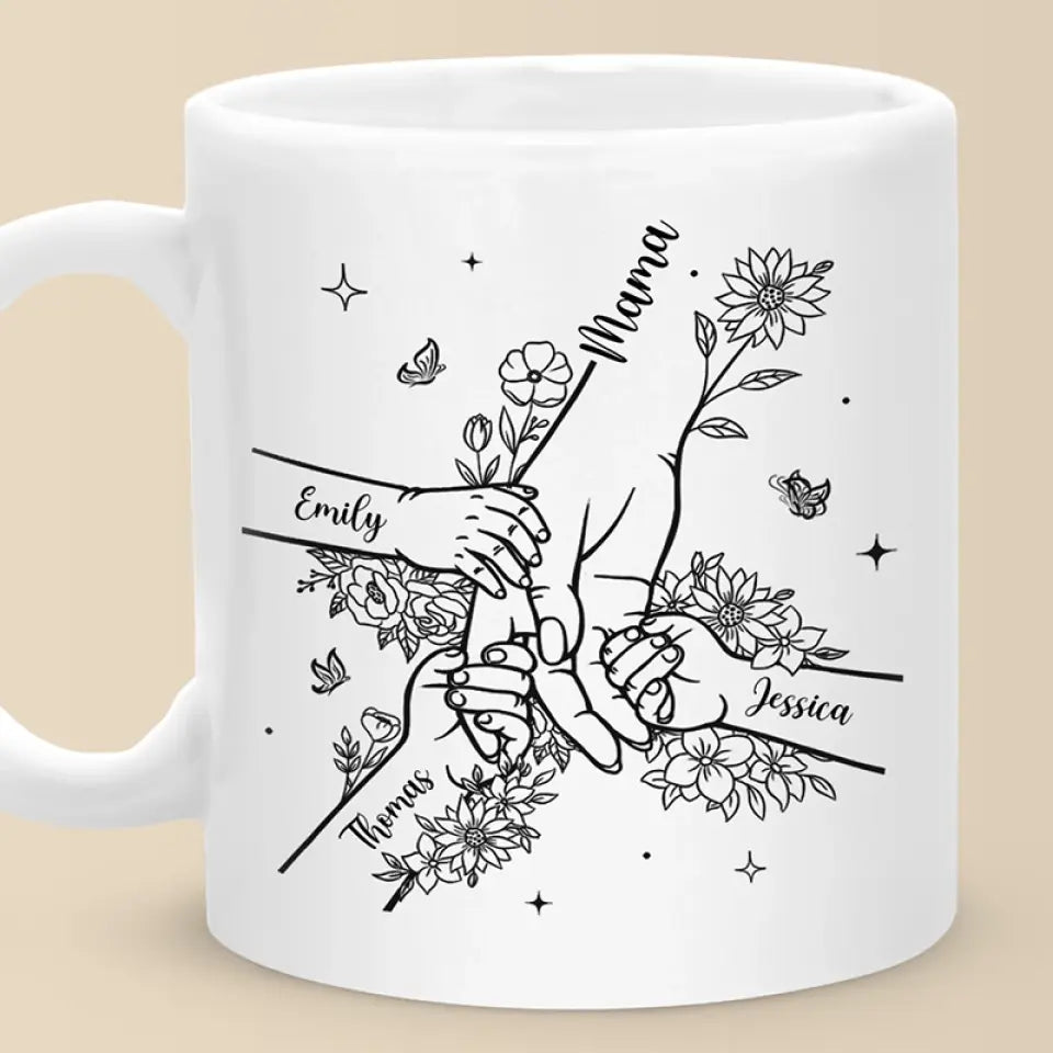 Les étoiles ne brillent pas sans l'obscurité - Mug personnalisé pour la famille - Fête des Mères, cadeau pour maman, grand-mère