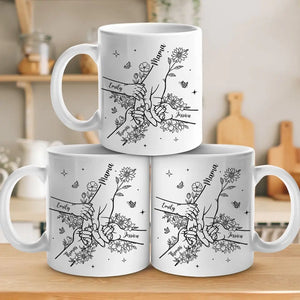 Les étoiles ne brillent pas sans l'obscurité - Mug personnalisé pour la famille - Fête des Mères, cadeau pour maman, grand-mère