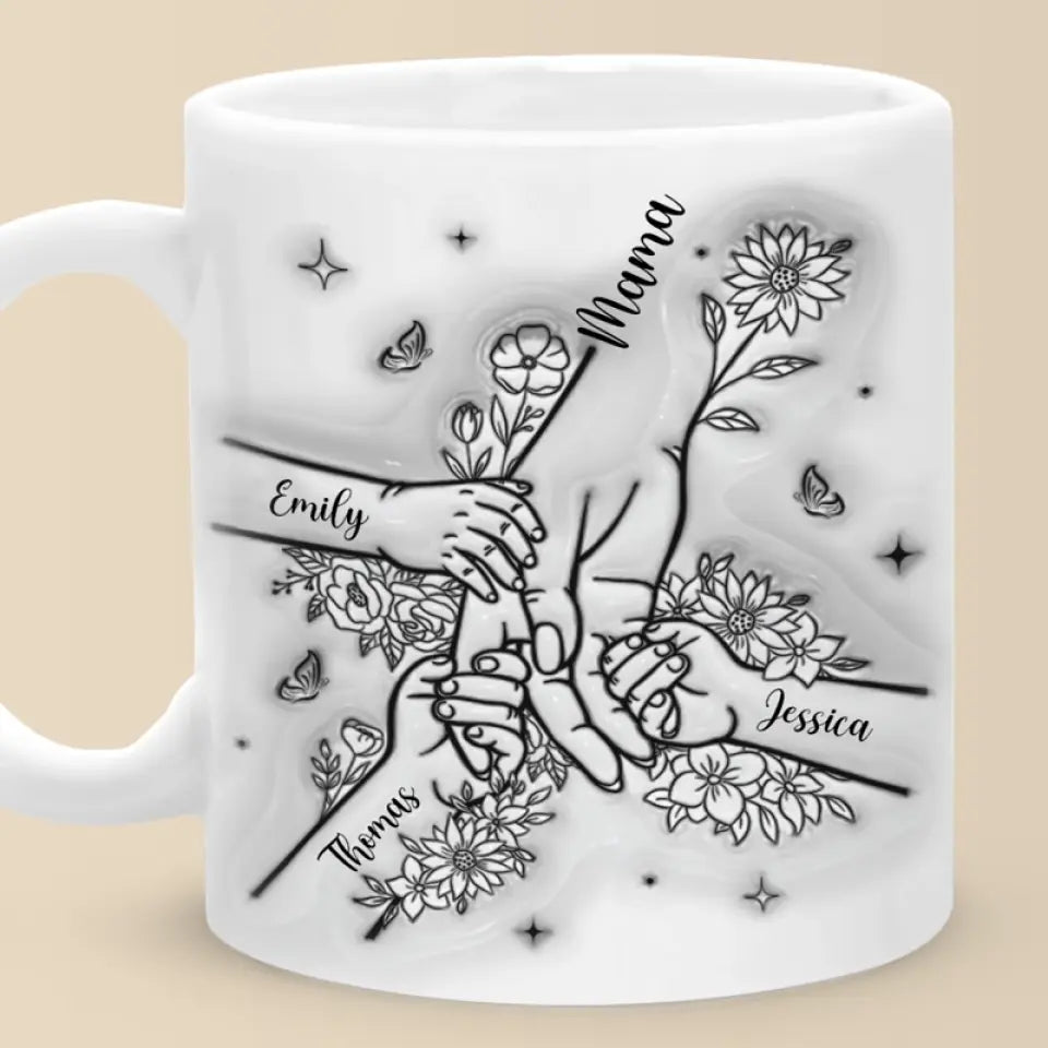 Une mère doit toujours réfléchir à deux fois - Mug personnalisé avec effet gonflé en 3D - Fête des Mères, cadeau pour maman, grand-mère