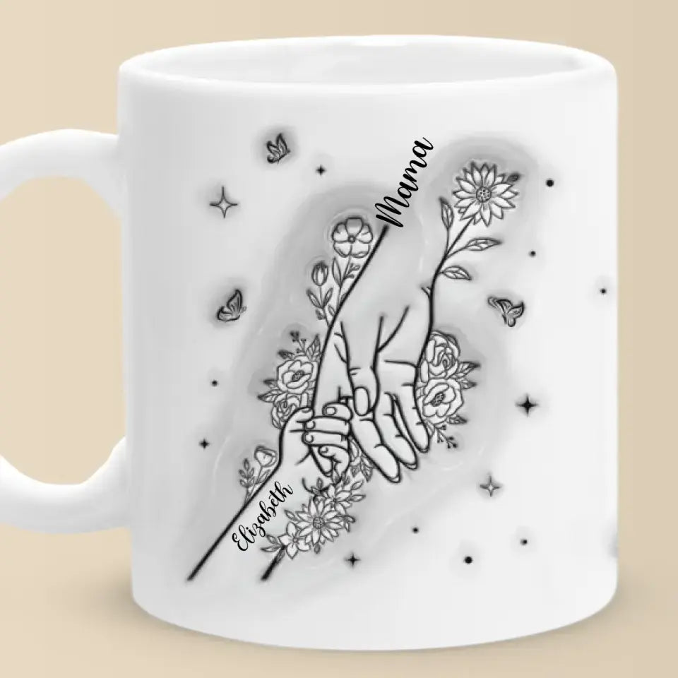 Une mère doit toujours réfléchir à deux fois - Mug personnalisé avec effet gonflé en 3D - Fête des Mères, cadeau pour maman, grand-mère
