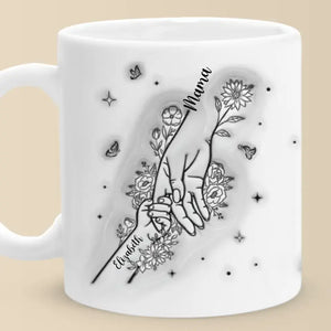 Une mère doit toujours réfléchir à deux fois - Mug personnalisé avec effet gonflé en 3D - Fête des Mères, cadeau pour maman, grand-mère