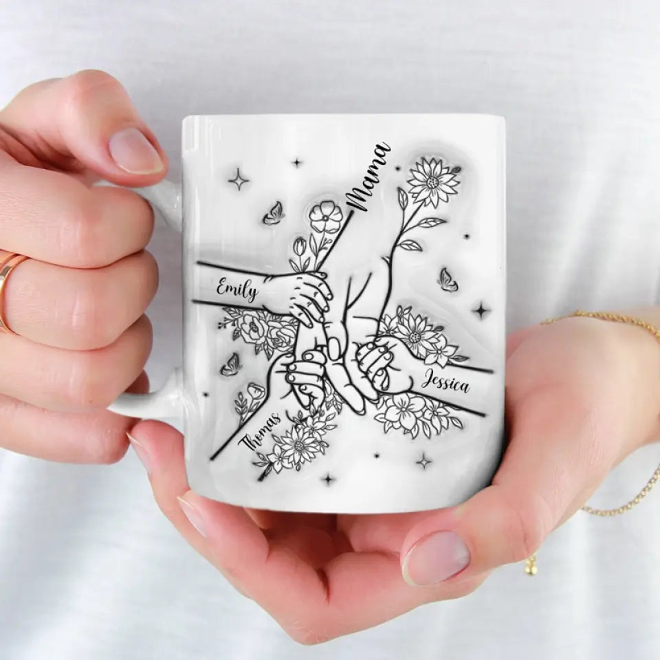 Une mère doit toujours réfléchir à deux fois - Mug personnalisé avec effet gonflé en 3D - Fête des Mères, cadeau pour maman, grand-mère