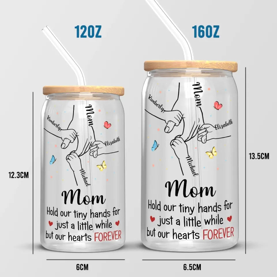Le seul amour auquel je crois vraiment - Tasse en verre personnalisée pour la famille, tasse à café glacé - Fête des Mères, cadeau pour maman, grand-mère