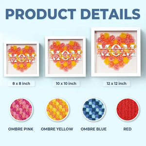 Chaque maman mérite des fleurs - Coffret de fleurs personnalisé pour la famille - Fête des mères, cadeau pour maman, grand-mère
