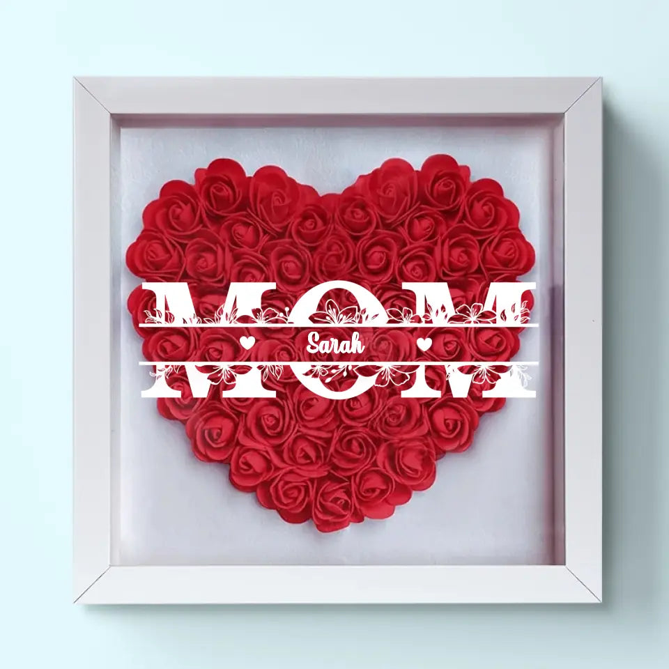 Chaque maman mérite des fleurs - Coffret de fleurs personnalisé pour la famille - Fête des mères, cadeau pour maman, grand-mère
