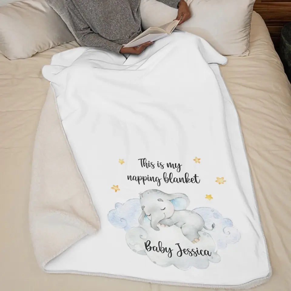 Voici ma couverture de sieste - Couverture personnalisée pour la famille - Cadeau pour les membres de la famille