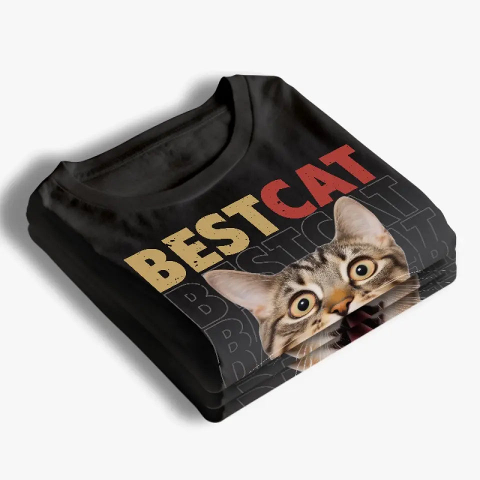 T-shirt unisexe personnalisé avec photo de poils d'animaux, je m'en fiche ! Chien et chat, sweat à capuche, sweat-shirt personnalisé ! Fête des Pères, cadeau pour les propriétaires et les amoureux des animaux.