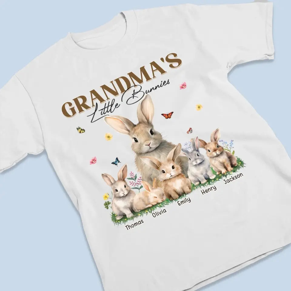 Le petit lapin de grand-mère - T-shirt unisexe personnalisé, sweat à capuche, sweat-shirt - Fête des Mères, cadeau pour maman, grand-mère