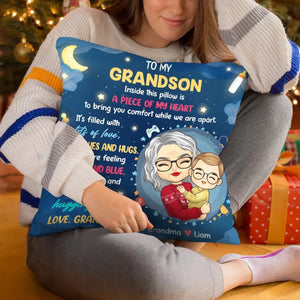 Merci pour votre amour et vos leçons sans fin - Oreiller personnalisé pour la famille - Cadeau de grand-mère