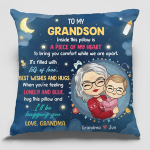 Merci pour votre amour et vos leçons sans fin - Oreiller personnalisé pour la famille - Cadeau de grand-mère