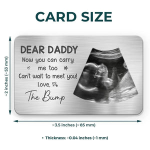 Photo personnalisée « Tu es mon héros » – Carte portefeuille en aluminium personnalisée pour la famille – Cadeau de fête des pères, d'anniversaire pour le premier papa
