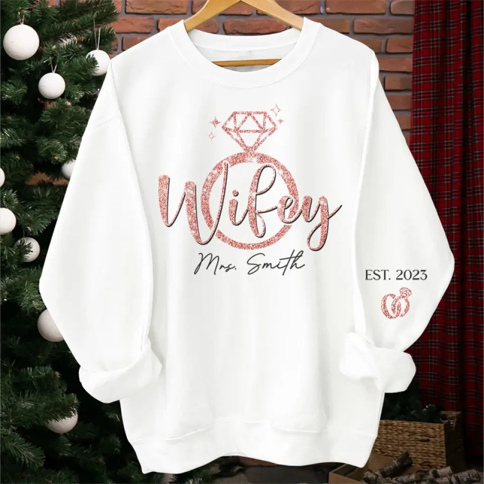Tu es ma personne - Sweat-shirt unisexe personnalisé avec motif sur la manche - Cadeau pour mari et femme, anniversaire