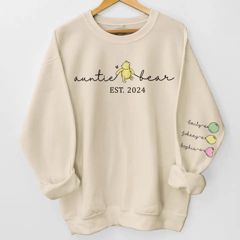 Les tantes sont comme des secondes mères - Sweat-shirt unisexe personnalisé avec motif sur la manche - Cadeau pour tante