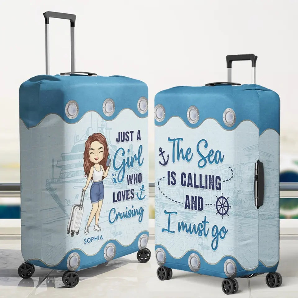 La vie est meilleure en croisière - Housse de bagage personnalisée - Cadeau de vacances, cadeau pour les amoureux du voyage d'aventure