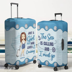 La vie est meilleure en croisière - Housse de bagage personnalisée - Cadeau de vacances, cadeau pour les amoureux du voyage d'aventure