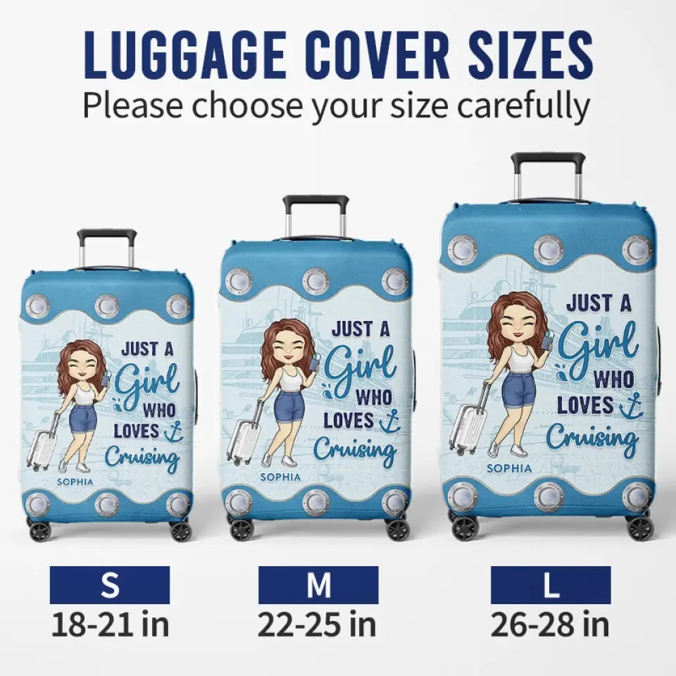 La vie est meilleure en croisière - Housse de bagage personnalisée - Cadeau de vacances, cadeau pour les amoureux du voyage d'aventure
