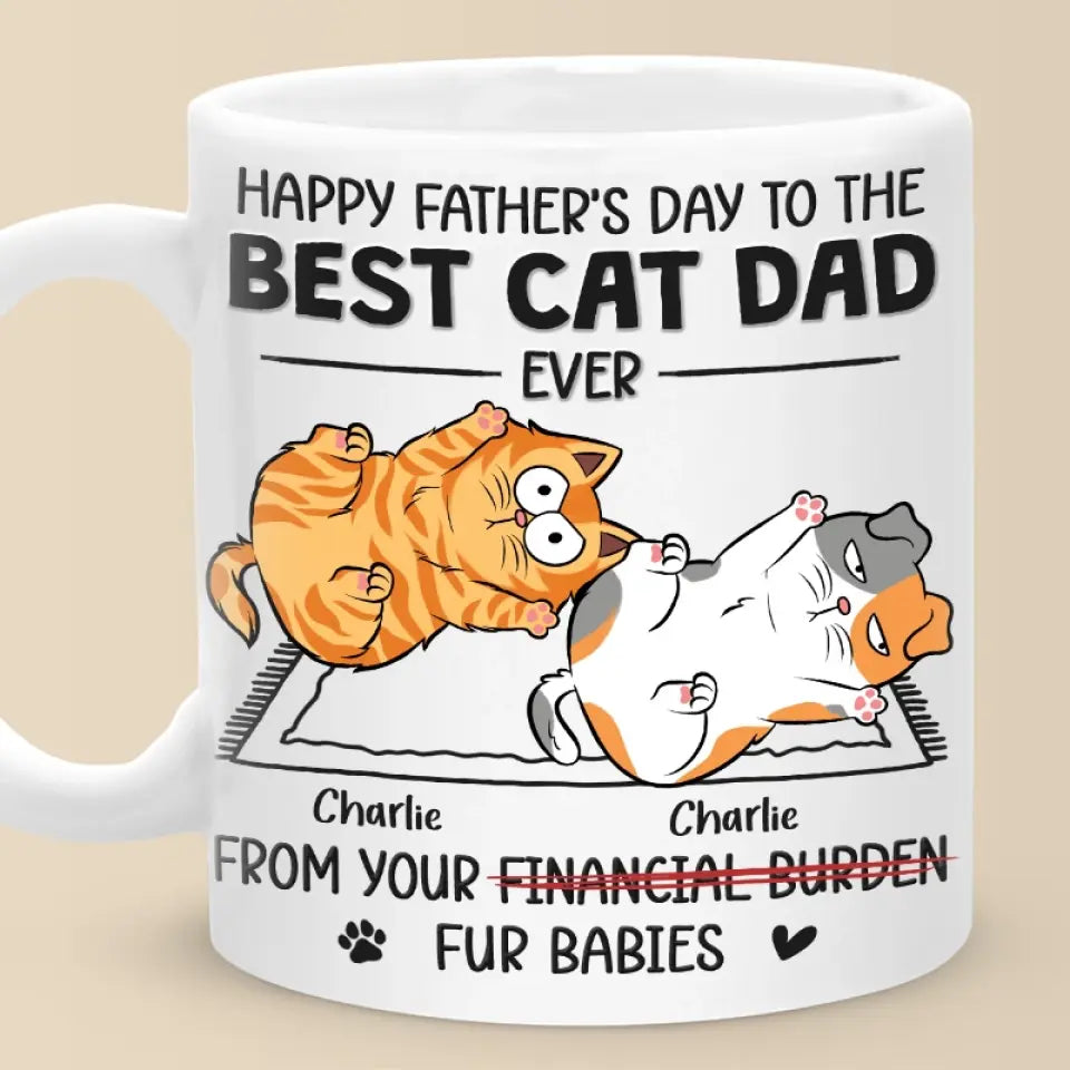 Un chat mène à un autre - Mug personnalisé pour chat - Fête des pères, cadeau pour les propriétaires d'animaux et les amoureux des animaux