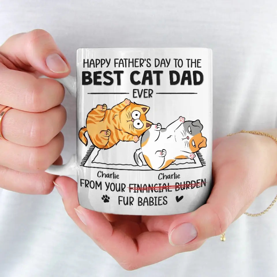 Un chat mène à un autre - Mug personnalisé pour chat - Fête des pères, cadeau pour les propriétaires d'animaux et les amoureux des animaux