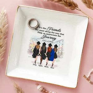 Nous l'avons fait - Plat à bijoux personnalisé Bestie - Cadeau de remise de diplôme pour meilleures amies, meilleures amies, sœurs