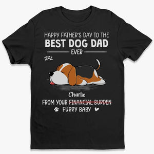 T-shirt unisexe personnalisé « Santé au meilleur papa de chien » ; sweat à capuche, sweat-shirt ; cadeau pour la fête des pères, pour les propriétaires d'animaux et les amoureux des animaux.