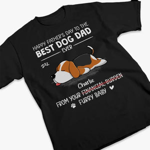 T-shirt unisexe personnalisé « Santé au meilleur papa de chien » ; sweat à capuche, sweat-shirt ; cadeau pour la fête des pères, pour les propriétaires d'animaux et les amoureux des animaux.