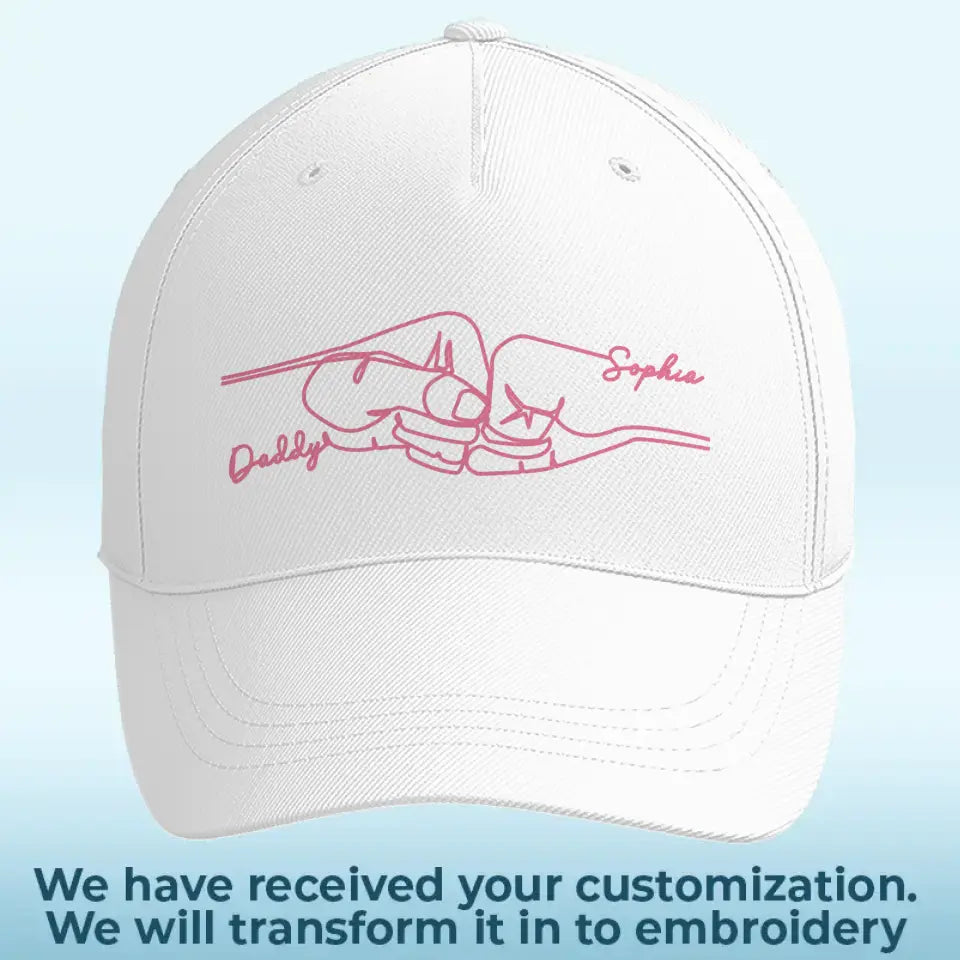 Mon père m'a donné mes rêves - Casquette brodée personnalisée en famille - Fête des pères, cadeau pour papa