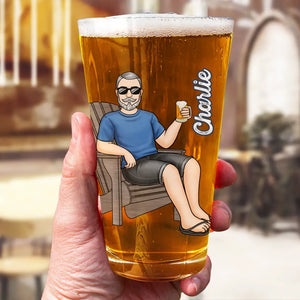 Je suis à la retraite, tu ne l'es pas - Verre à bière personnalisé - Appréciation, cadeau de retraite pour collègues, amis de travail, collègues