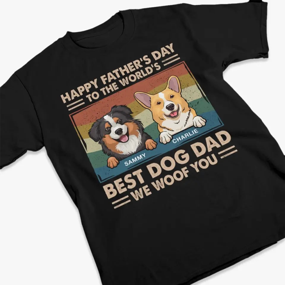Tu es le meilleur au monde - T-shirt unisexe personnalisé pour chien, sweat à capuche, sweat-shirt - Fête des pères, cadeau pour les propriétaires d'animaux et les amoureux des animaux