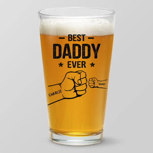 Derrière chaque bon enfant se cache un bon papa - Verre à bière personnalisé pour la famille - Fête des pères, cadeau pour papa, grand-père