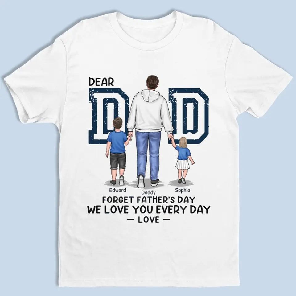 J'aime mon père comme les étoiles - T-shirt unisexe personnalisé pour la famille, sweat à capuche, sweat-shirt - Fête des pères, cadeau pour papa
