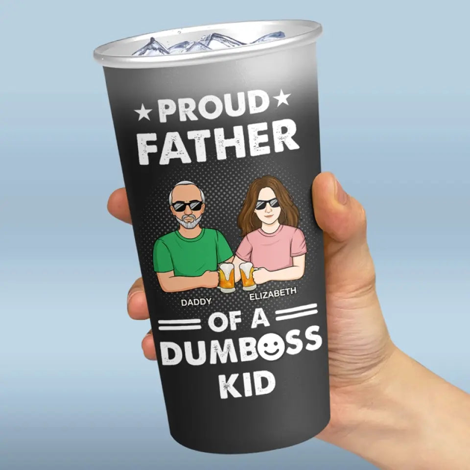 Cher papa, bon travail, nous sommes géniaux - Tasse personnalisée en aluminium à couleur changeante pour la famille - Fête des pères, cadeau pour papa, grand-père