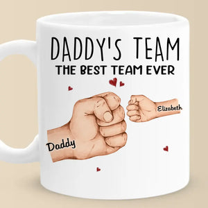 Ensemble, nous formons la meilleure équipe - Mug personnalisé pour la famille - Fête des pères, cadeau pour papa, grand-père