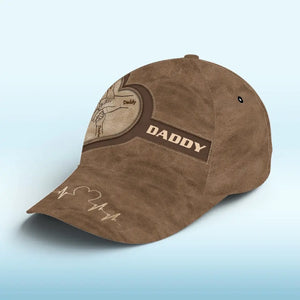 Tiens-moi la main et marche à mes côtés - Chapeau personnalisé familial, casquette classique à imprimé intégral - Nouveauté, fête des pères, cadeau pour papa, grand-père AMZ