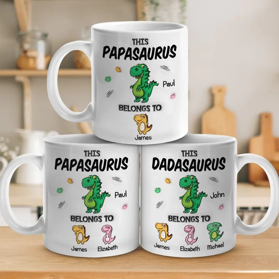 Rien ne peut décrire mon amour pour toi - Mug personnalisé en 3D avec effet gonflé - Cadeau pour la fête des pères, papa, grand-père