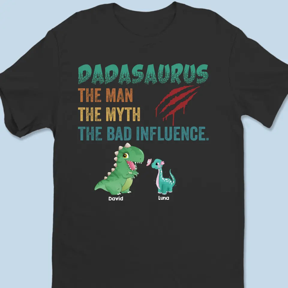 L'Homme Le Mythe La Légende Papa - T-shirt unisexe personnalisé pour la famille, sweat à capuche, sweat-shirt - Fête des Pères, cadeau pour papa, grand-père