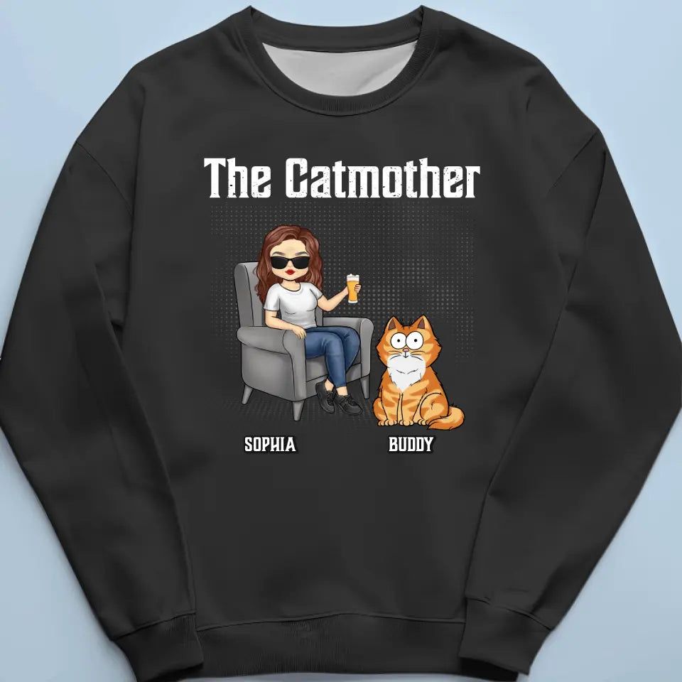 Meilleure maman du monde - T-shirt, sweat à capuche et sweat-shirt unisexe personnalisé pour chien et chat - Cadeau pour propriétaires et amoureux des animaux